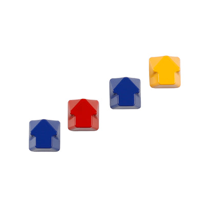 Painted High Gloss Personalized Keycap Zinc Alloy Arrow Keys Red Yellow Blue for MX Mechanical Keyboard