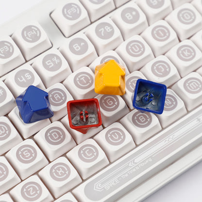 Painted High Gloss Personalized Keycap Zinc Alloy Arrow Keys Red Yellow Blue for MX Mechanical Keyboard