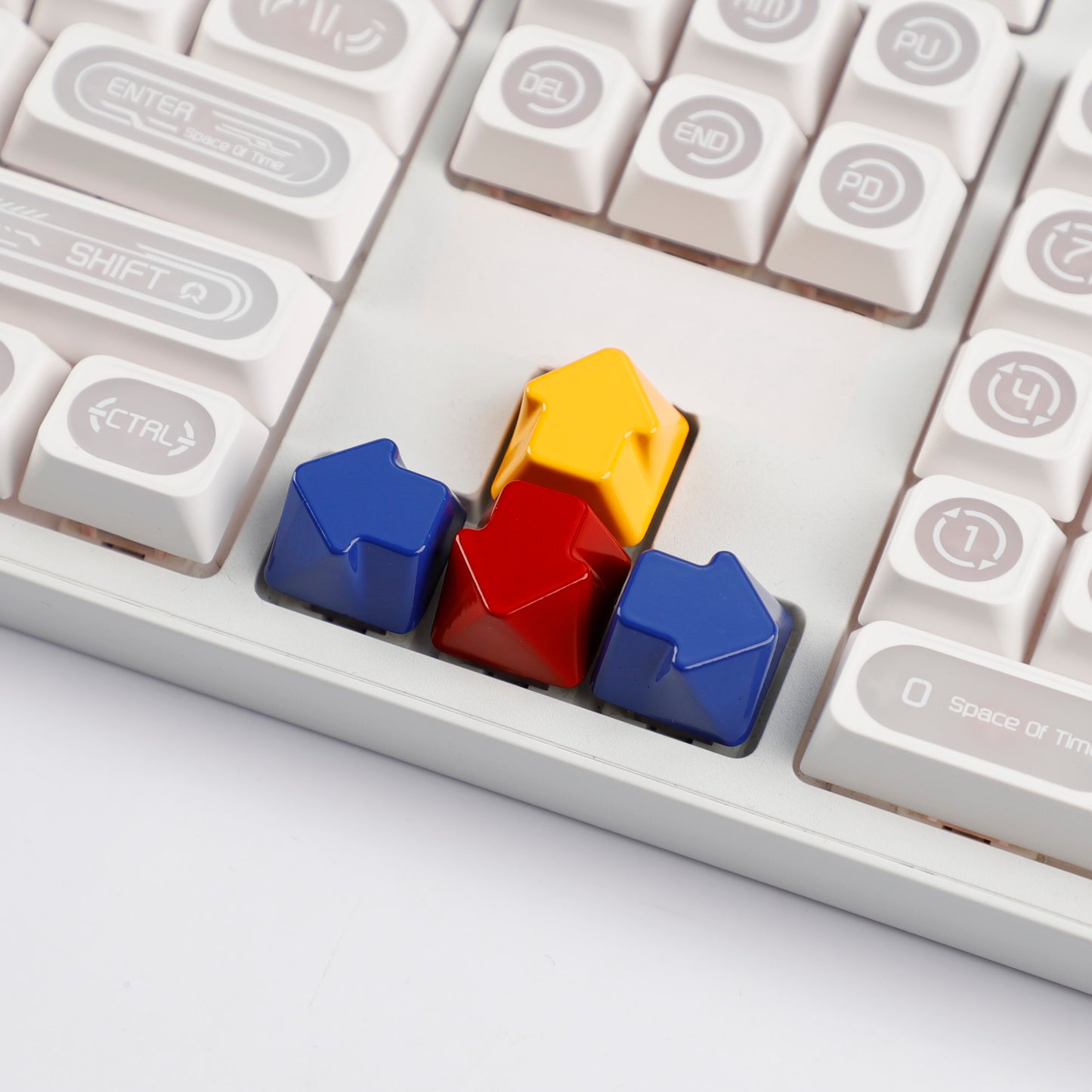 Painted High Gloss Personalized Keycap Zinc Alloy Arrow Keys Red Yellow Blue for MX Mechanical Keyboard