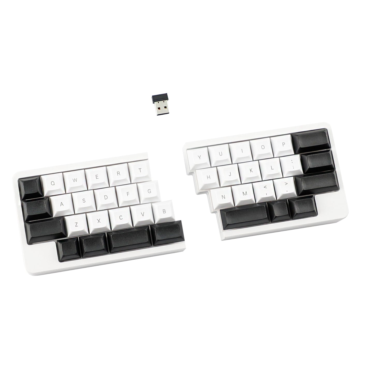YMDK 40% Wireless Split Keyboard 2.4Ghz Ergonomic Split Custom DIY Programmable Support Hot Swappable VIAL