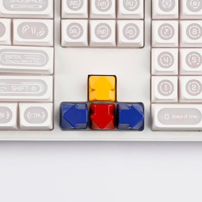 Painted High Gloss Personalized Keycap Zinc Alloy Arrow Keys Red Yellow Blue for MX Mechanical Keyboard