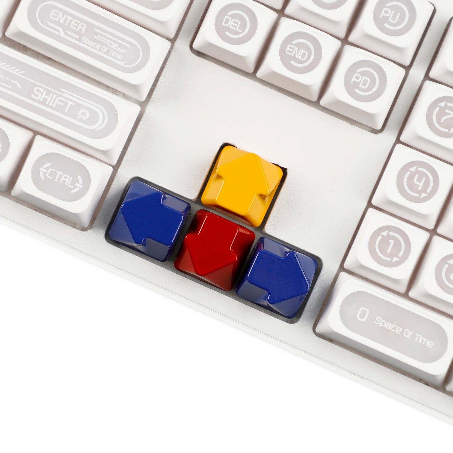 Painted High Gloss Personalized Keycap Zinc Alloy Arrow Keys Red Yellow Blue for MX Mechanical Keyboard