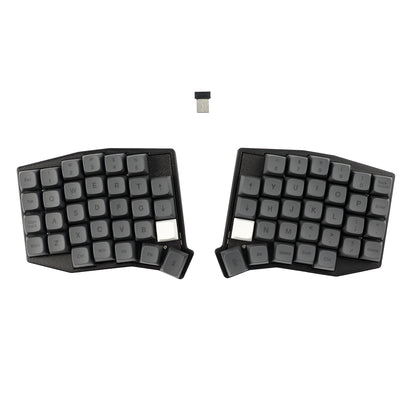 YMDK Sofle Wireless Split Keyboard 2.4Ghz 64 Keys Ergonomic Hotswappable 60% Layout 3D PLA Vial All Key Programmable Mini Independent Gaming Keyboard Kit