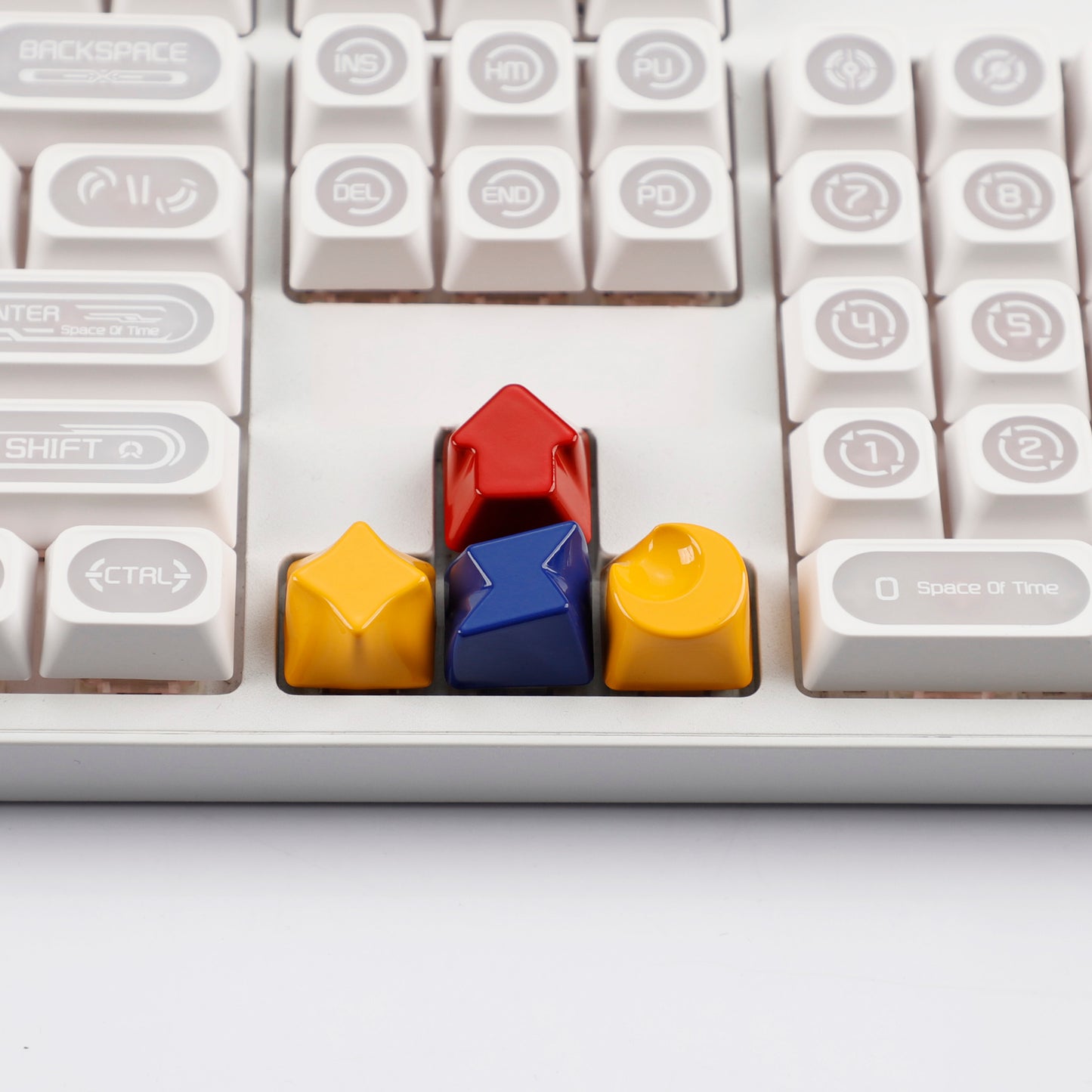 Painted High Gloss Personalized Keycap Zinc Alloy Arrow Keys Red Yellow Blue for MX Mechanical Keyboard