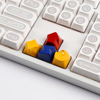 Painted High Gloss Personalized Keycap Zinc Alloy Arrow Keys Red Yellow Blue for MX Mechanical Keyboard