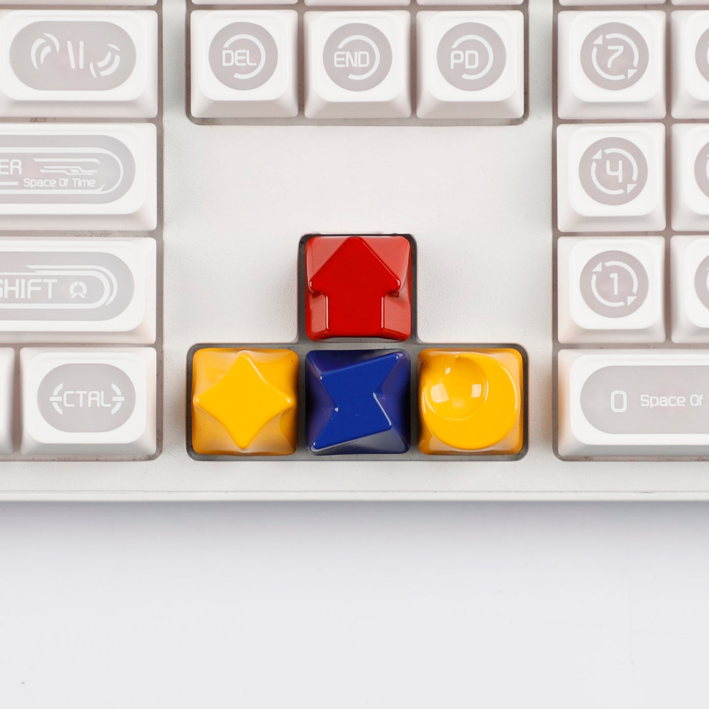 Painted High Gloss Personalized Keycap Zinc Alloy Arrow Keys Red Yellow Blue for MX Mechanical Keyboard