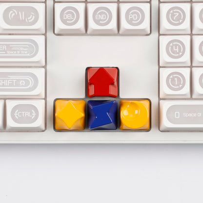 Painted High Gloss Personalized Keycap Zinc Alloy Arrow Keys Red Yellow Blue for MX Mechanical Keyboard