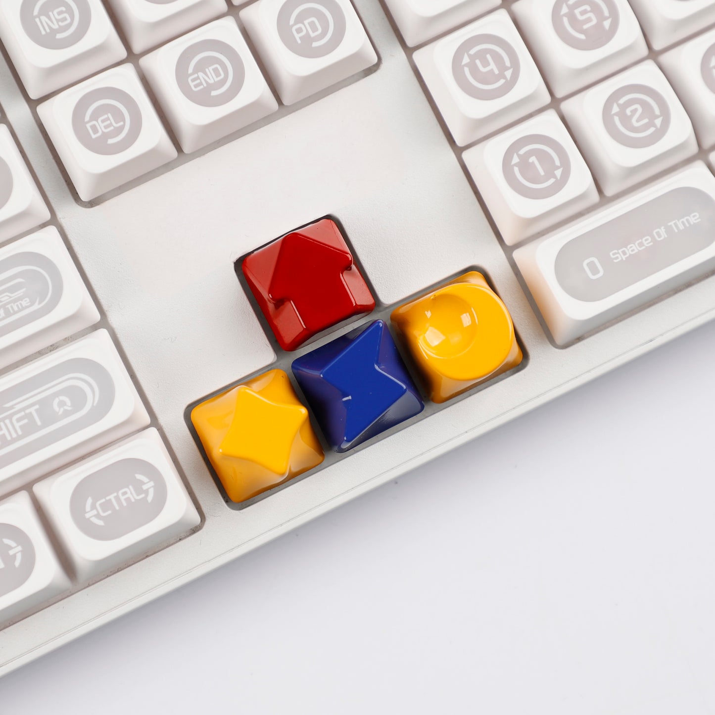 Painted High Gloss Personalized Keycap Zinc Alloy Arrow Keys Red Yellow Blue for MX Mechanical Keyboard