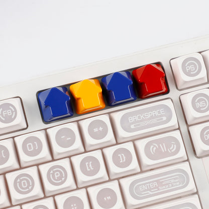 Painted High Gloss Personalized Keycap Zinc Alloy Arrow Keys Red Yellow Blue for MX Mechanical Keyboard
