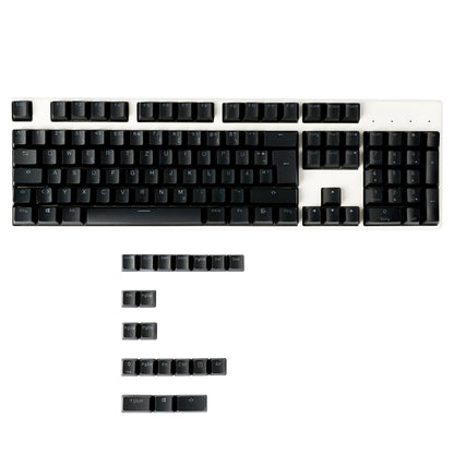 YMDK 123 German ISO Double Shot PBT Shine Through OEM Profile Keycap set For MX Switches 68 84 96 61 87 104 Mechanical Keyboard