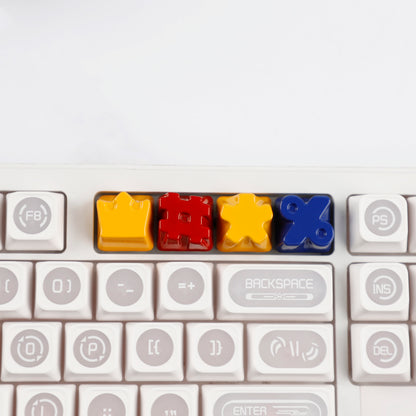 Painted High Gloss Personalized Keycap Zinc Alloy Arrow Keys Red Yellow Blue for MX Mechanical Keyboard
