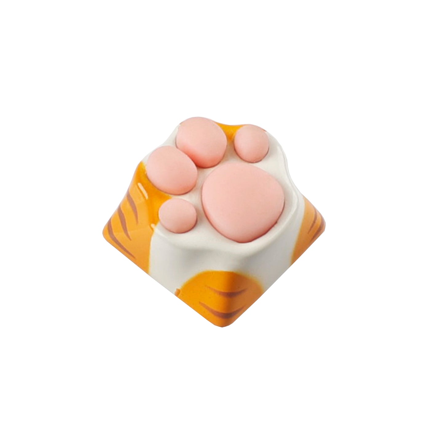 YMDK Metal Keycap Cat Claw Tiger Skin Novelty Keycaps for Cherry MX Mechanical Keyboard