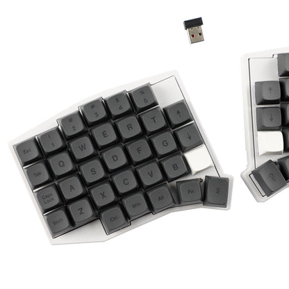 YMDK Sofle Wireless Split Keyboard 2.4Ghz 64 Keys Ergonomic Hotswappable 60% Layout 3D PLA Vial All Key Programmable Mini Independent Gaming Keyboard Kit