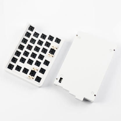 YMDK W64 Wireless Split Keyboard 2.4Ghz 66 Keys Ergonomic Hotswappable 60% Layout 3D PLA Vial All Key Programmable Independent Gaming Keyboard Kit