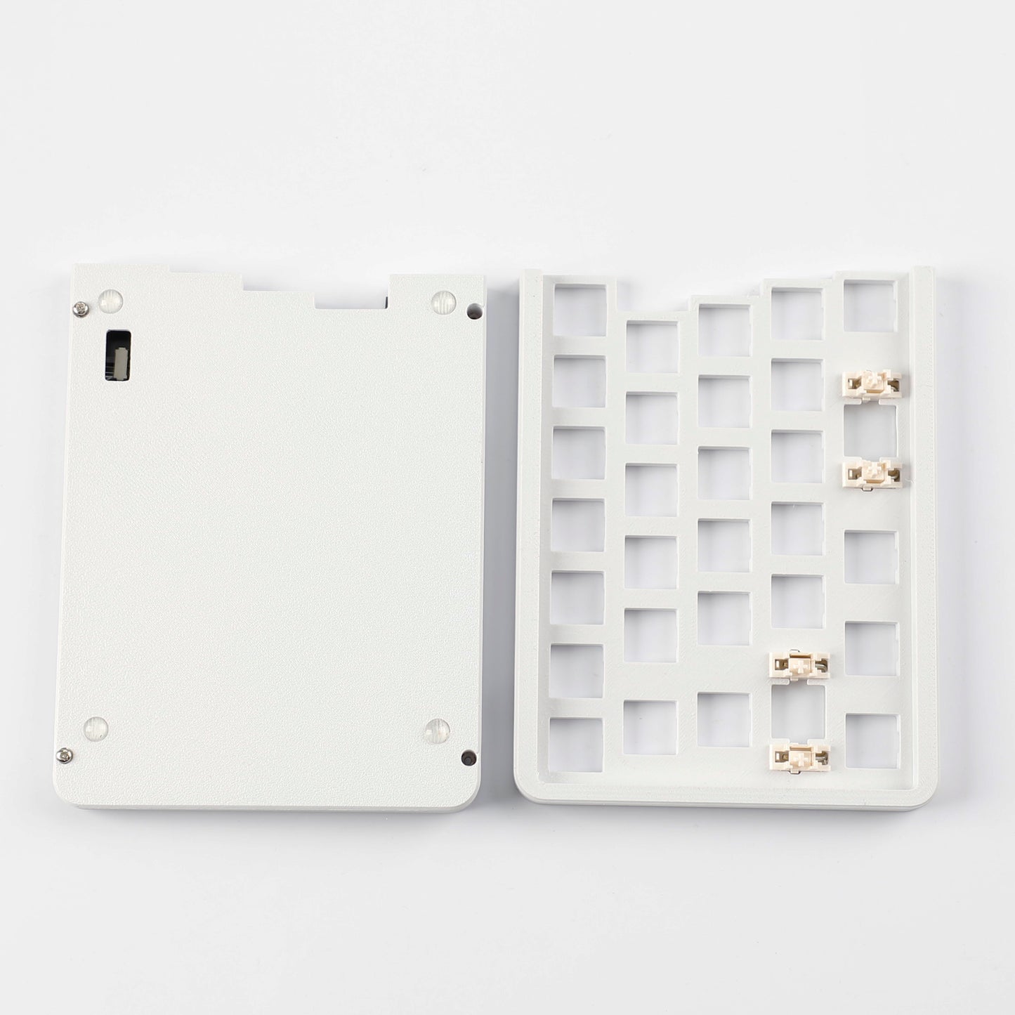 YMDK W64 Wireless Split Keyboard 2.4Ghz 66 Keys Ergonomic Hotswappable 60% Layout 3D PLA Vial All Key Programmable Independent Gaming Keyboard Kit