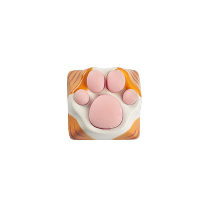 YMDK Metal Keycap Cat Claw Tiger Skin Novelty Keycaps for Cherry MX Mechanical Keyboard