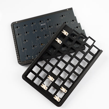 YMDK W64 Wireless Split Keyboard 2.4Ghz 66 Keys Ergonomic Hotswappable 60% Layout 3D PLA Vial All Key Programmable Independent Gaming Keyboard Kit