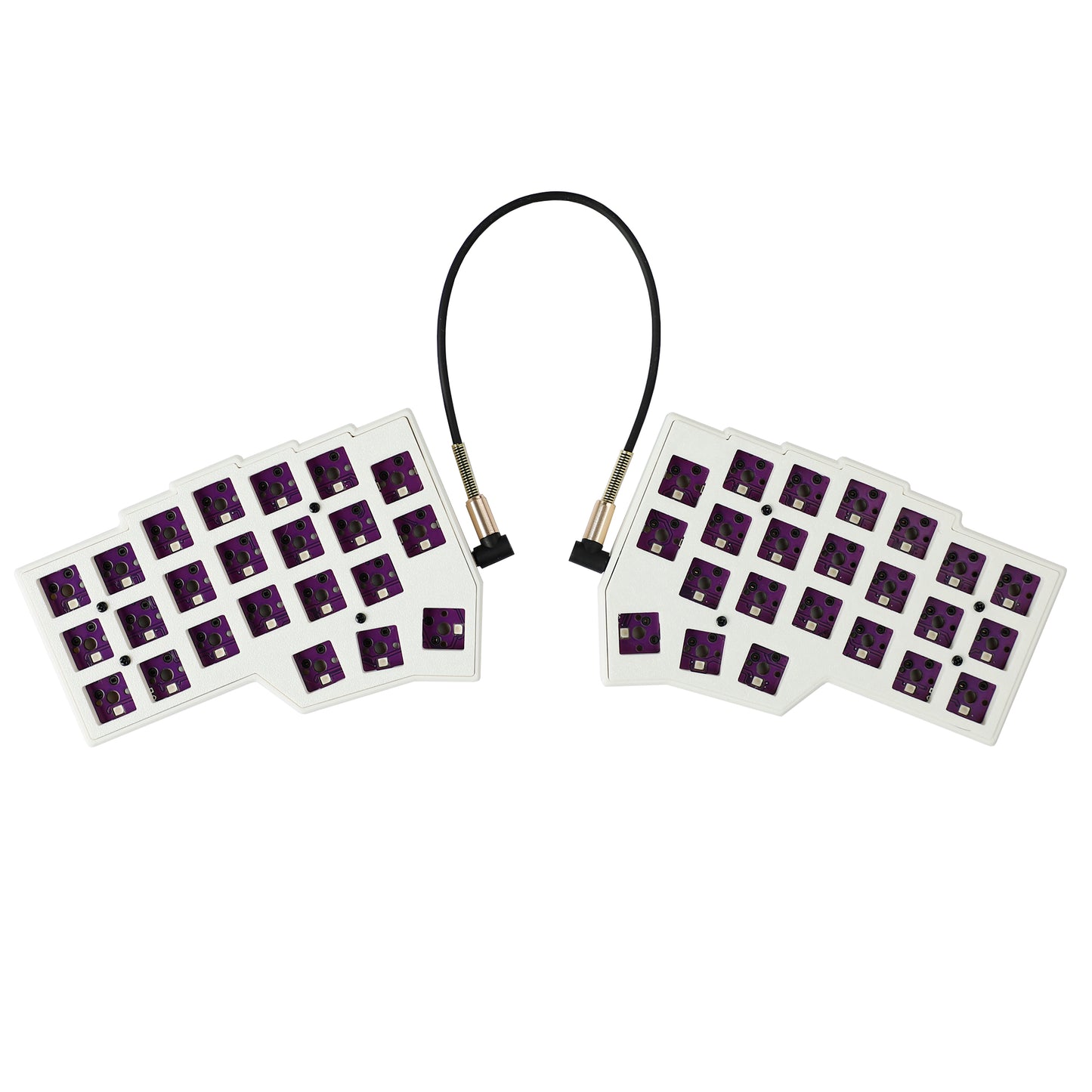 YMDK Split Keyboard Corne V4 46 Keys Ergonomic Hotswappable 40% Layout 3D Resin RGB QMK Vial All Key Programmable Mini Independent Gaming Keyboard Kit