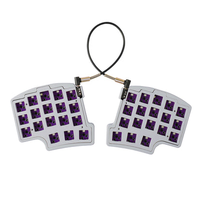 YMDK Split36 keys 3D Print Resin Ergonomics 40% Layout Hotswappable Mechanical Keyboard RGB QMK VIAL All key programmable Mini Keyboard Kit(Pre-sale)