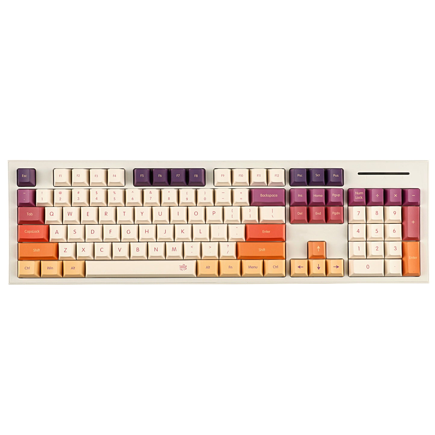 YMDK Cloud German French ISO 1.7mm Thickness Keycaps Thick Keycap set For QWERTZ AZERTY MX Keyboard（Cherry Profile Dye Sub PBT）