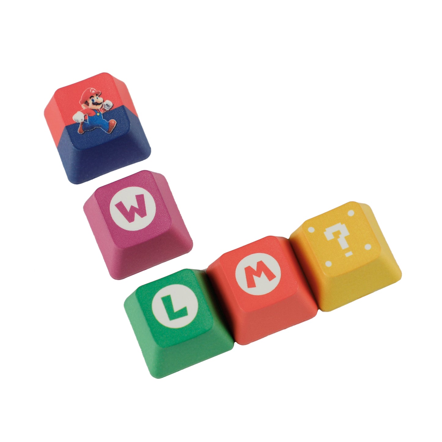 Pacman Theme or Mario Theme OEM Profile keycaps(Five Dye PBT Custom Sublimation )
