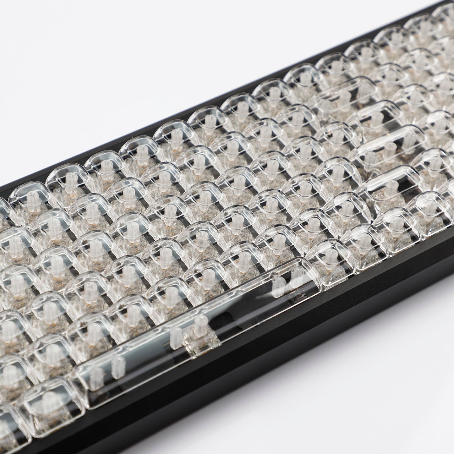 YMDK Pure White MOA Profile Keycap 129 Key Simple Style PBT Dye Sublimation Custom Keycaps for 61/68/84/87/98/104/108 MX Mechanical Keyboard