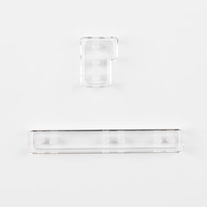 YMDK White Clear Blank Keycaps MOA Profile Modifier Blind Spot ISO Enter Space Shift Keys 1.25u 1.5u 1.75u 2u 2.25u 2.75u 6.25u DIY