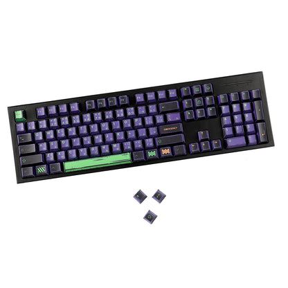 YMDK 151 Keys Comic Retro Machinery Cherry Profile PBT 5 Sides Dye Sublimation Keycaps for MX Mechanical Keyboards 75/87/98/104/108