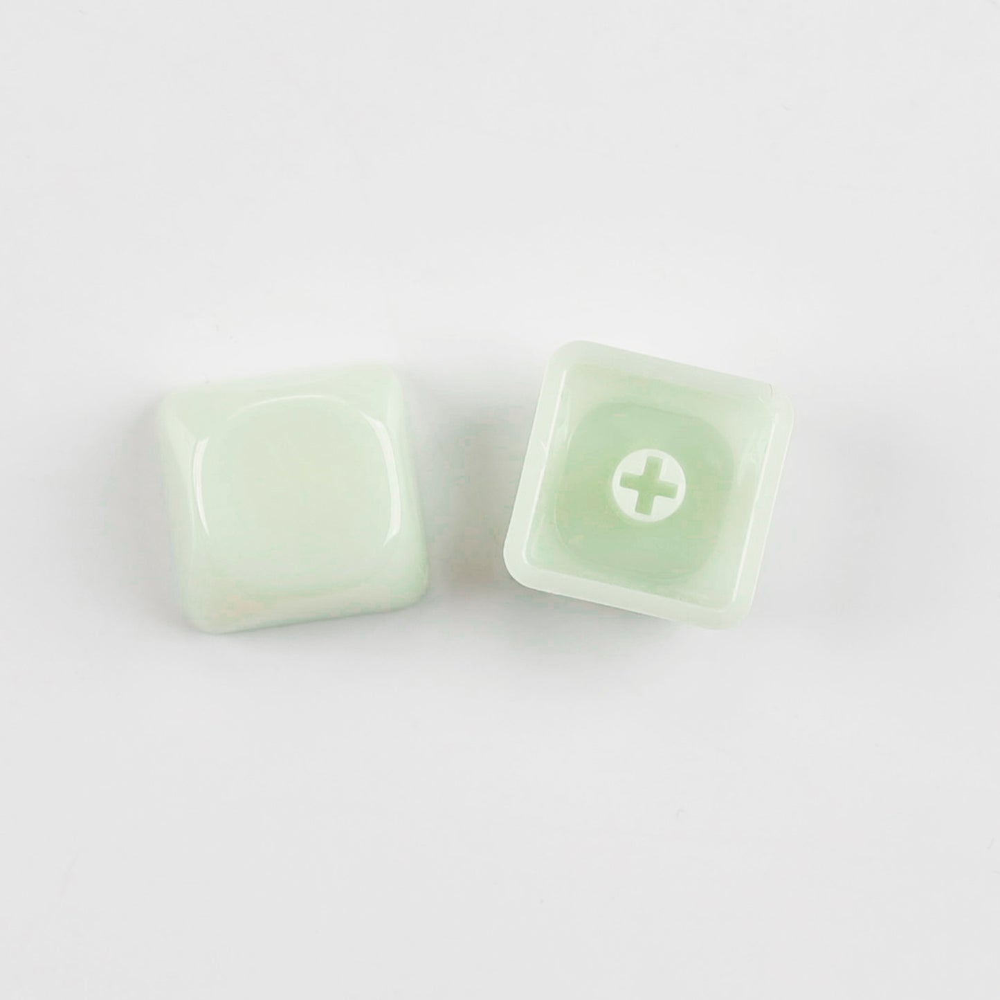 YMDK 1u MOA Profile Jelly Tone Blank Keycaps Fog Shine Through 1.5mm