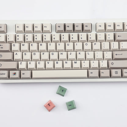 YMDK 161 Keys 9009 English Korean German QWERTZ Cherry Profile Dye Sub Top Print PBT Keycap for 61/68/87/98/104/108 Layout MX Mechanical Keyboard