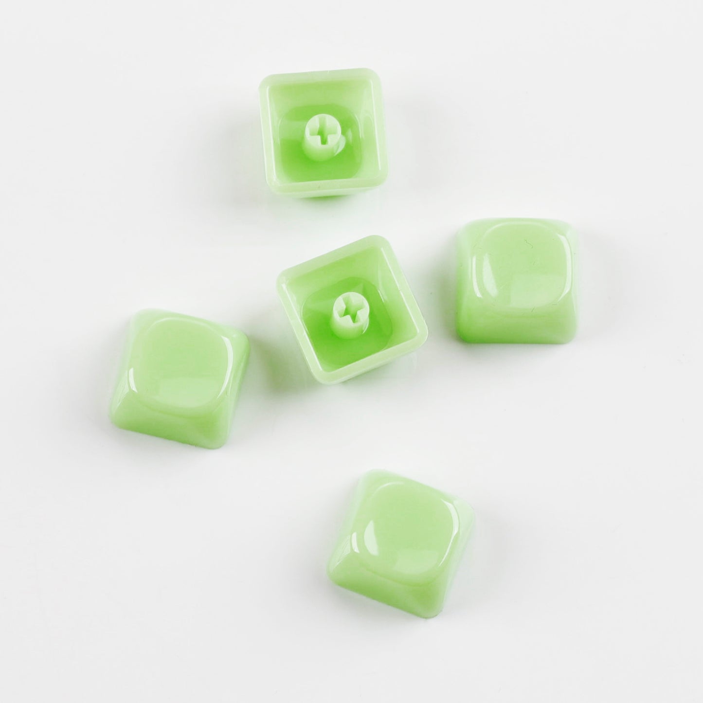 YMDK 1u MOA Profile Jelly Tone Blank Keycaps Fog Shine Through 1.5mm