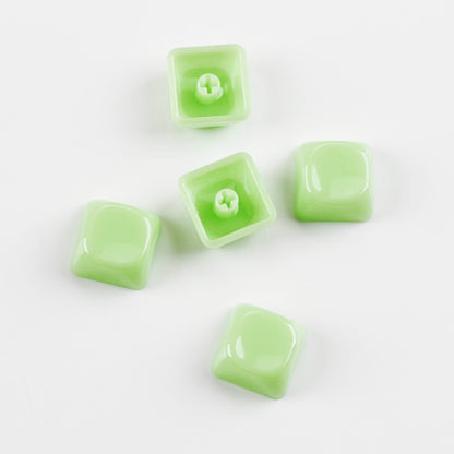 YMDK 1u MOA Profile Jelly Tone Blank Keycaps Fog Shine Through 1.5mm