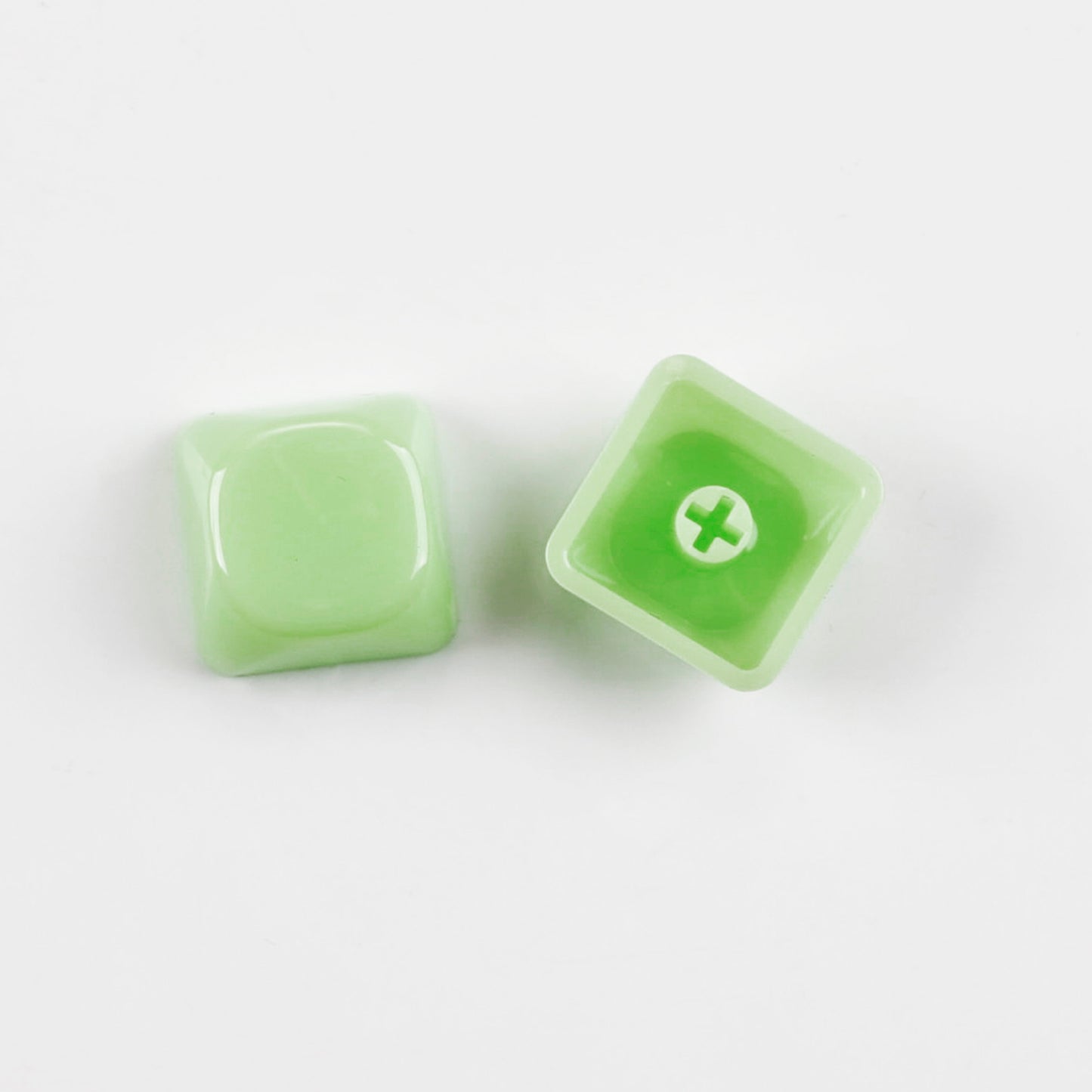 YMDK 1u MOA Profile Jelly Tone Blank Keycaps Fog Shine Through 1.5mm