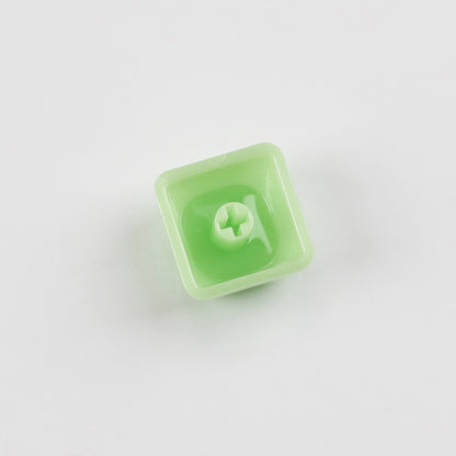 YMDK 1u MOA Profile Jelly Tone Blank Keycaps Fog Shine Through 1.5mm
