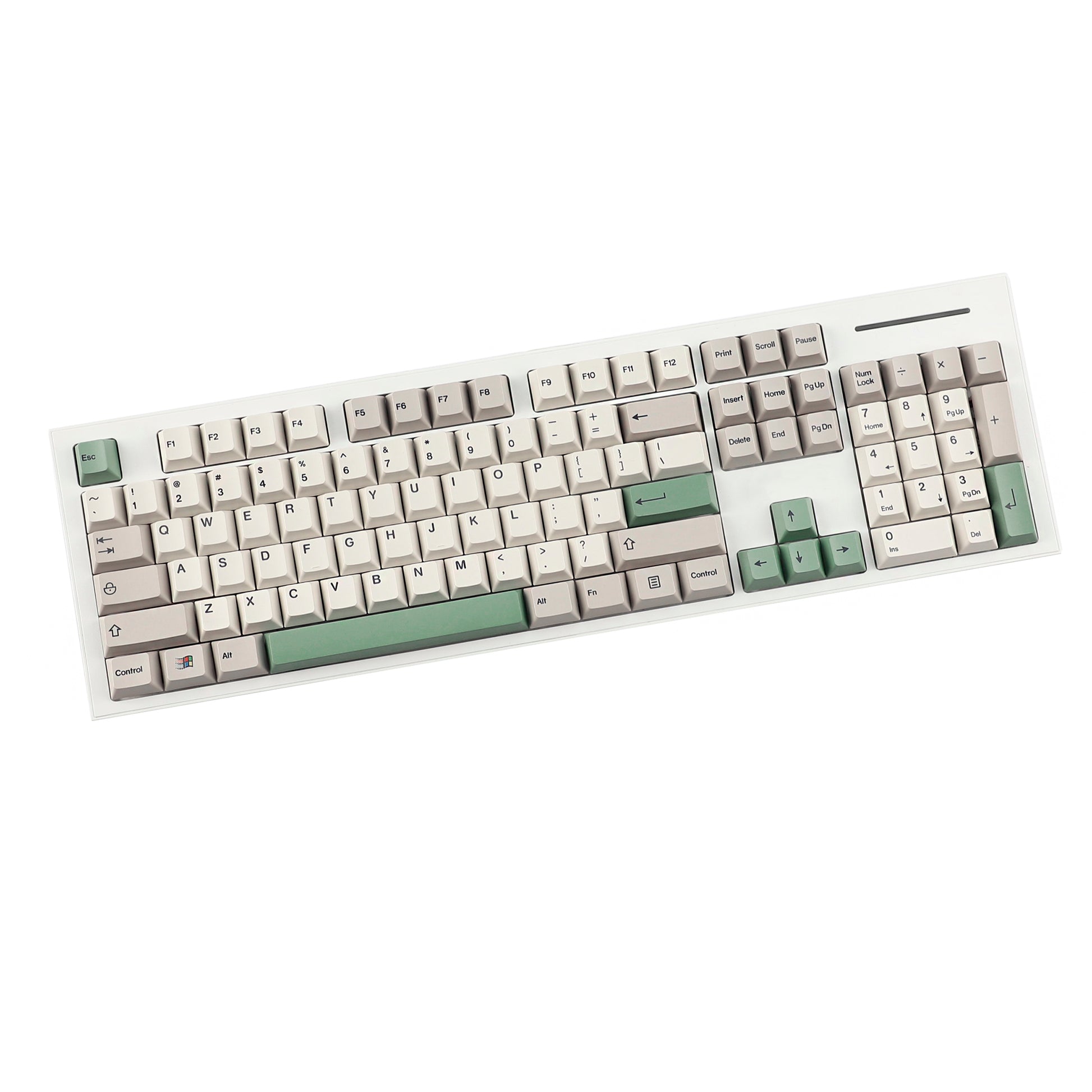 YMDK 139 Mac-Tastenkappen Cherry Profile Normcore Style Minimalistischer Farbstoff Sub PBT Weiß Tastenkappe für 104 TKL 60% 96 84 68 Keychrone K2 K4 K8 MX Schalter Tastatur
