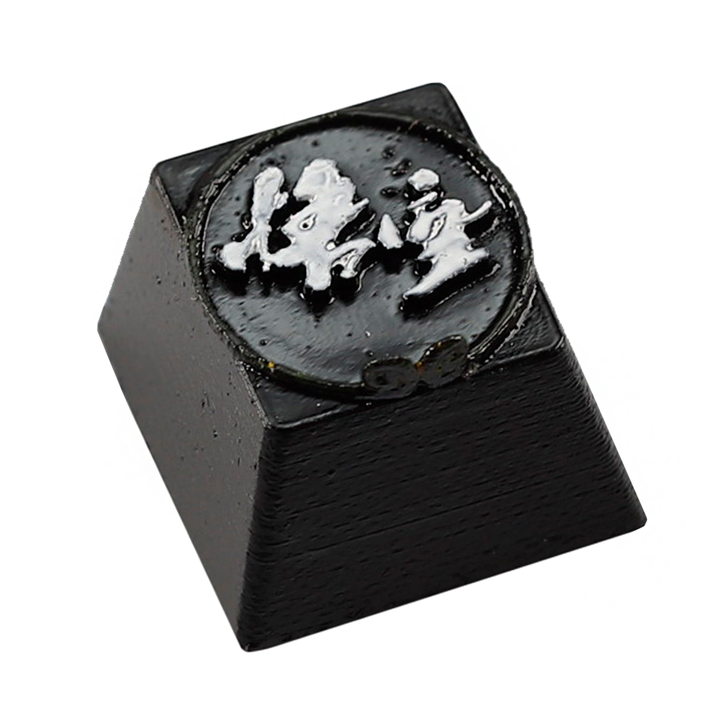 YMDK Black WuKong Headband Personality Keycaps Cool Novel Creative Key Caps Resin Esc Key Esports for Mechanical Keyboard