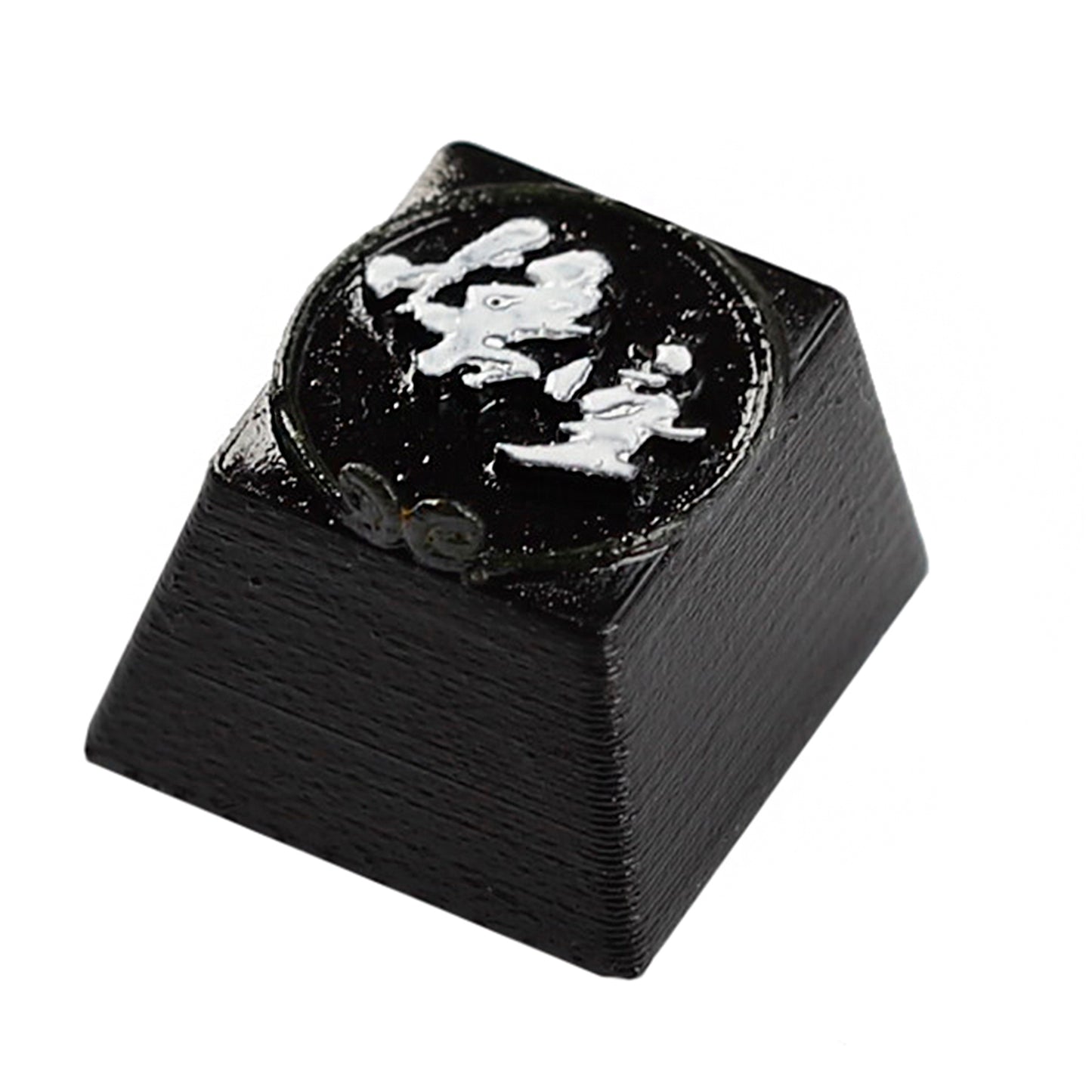 YMDK Black WuKong Headband Personality Keycaps Cool Novel Creative Key Caps Resin Esc Key Esports for Mechanical Keyboard