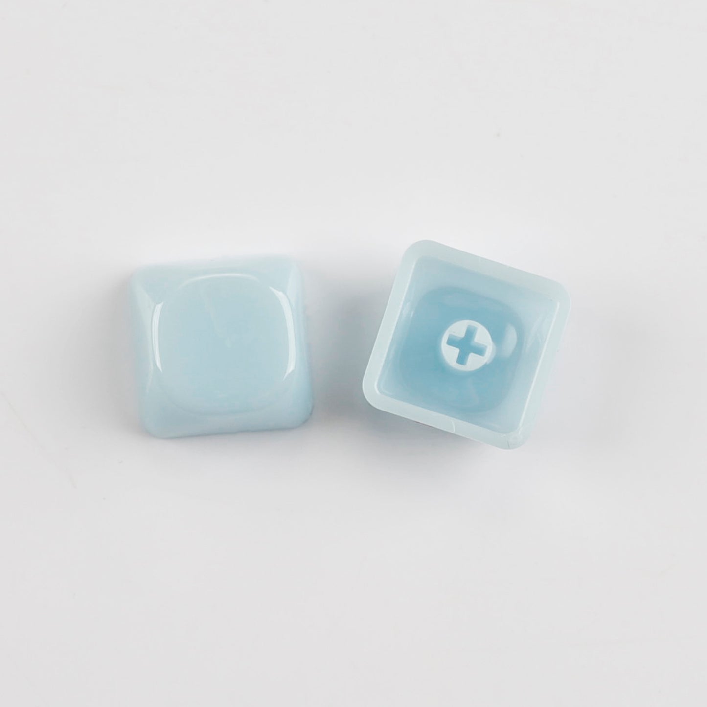 YMDK 1u MOA Profile Jelly Tone Blank Keycaps Fog Shine Through 1.5mm