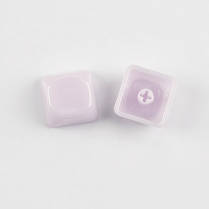 YMDK 1u MOA Profile Jelly Tone Blank Keycaps Fog Shine Through 1.5mm