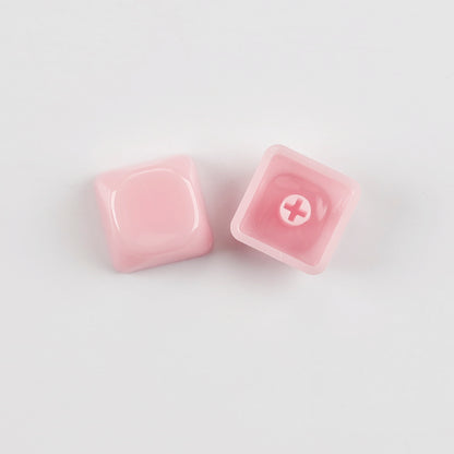 YMDK 1u MOA Profile Jelly Tone Blank Keycaps Fog Shine Through 1.5mm