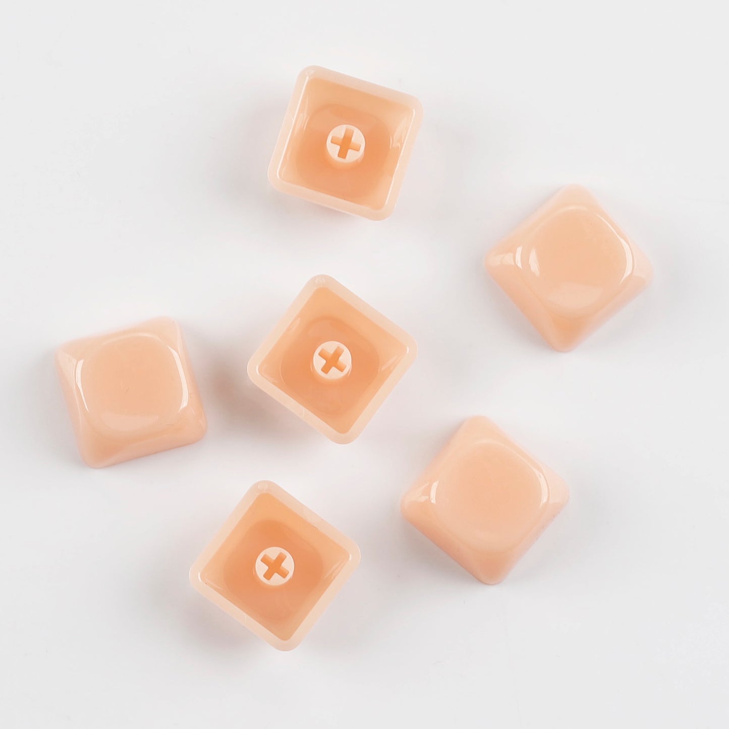 YMDK 1u MOA Profile Jelly Tone Blank Keycaps Fog Shine Through 1.5mm