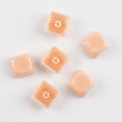 YMDK 1u MOA Profile Jelly Tone Blank Keycaps Fog Shine Through 1.5mm
