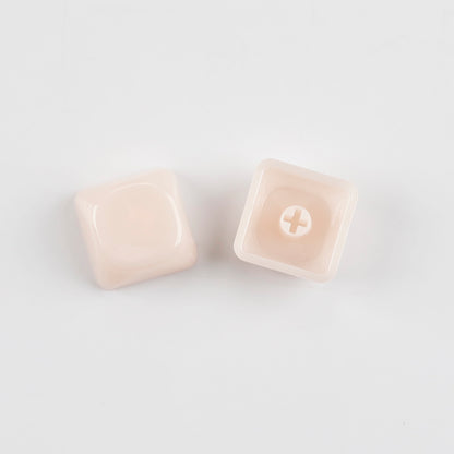 YMDK 1u MOA Profile Jelly Tone Blank Keycaps Fog Shine Through 1.5mm