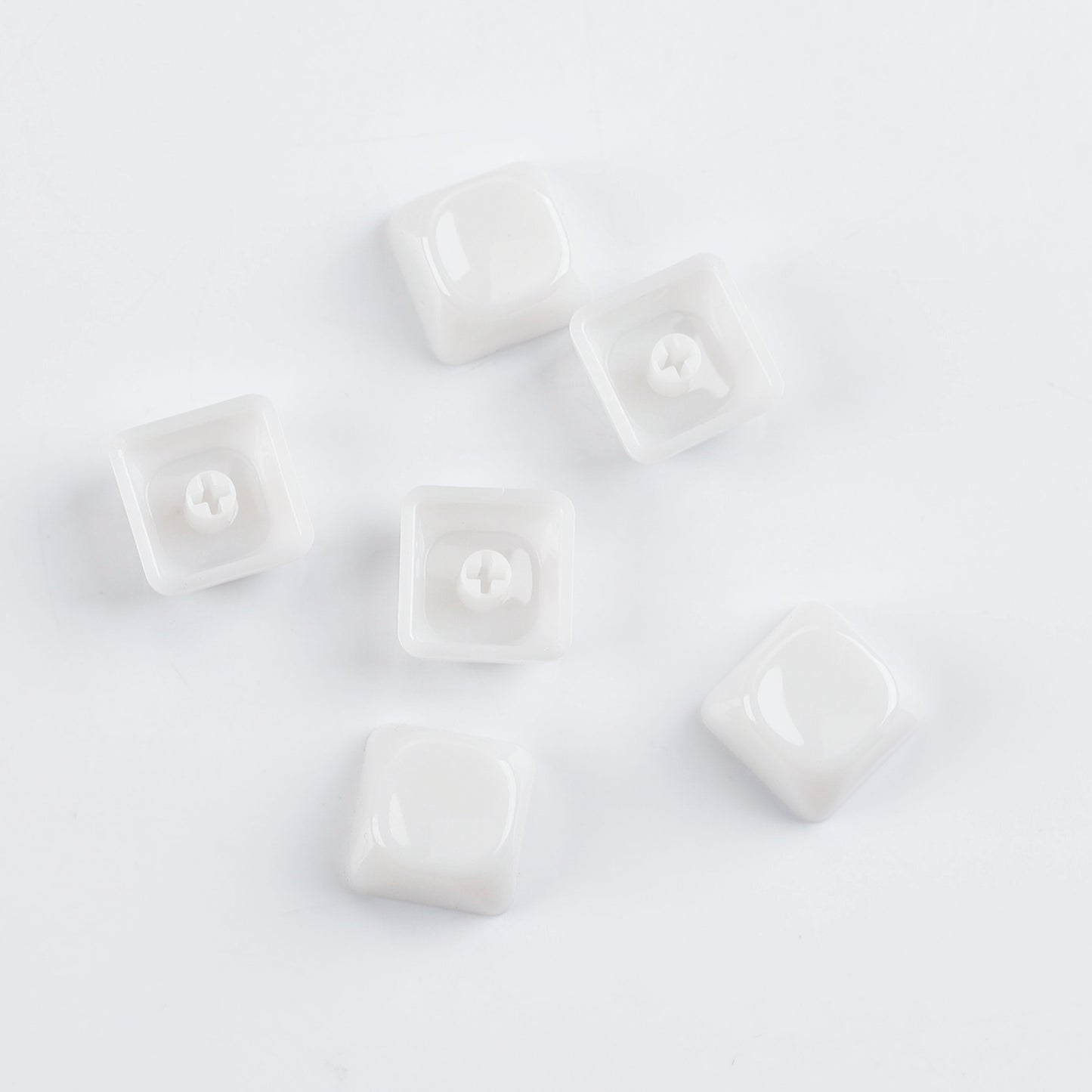 YMDK 1u MOA Profile Jelly Tone Blank Keycaps Fog Shine Through 1.5mm