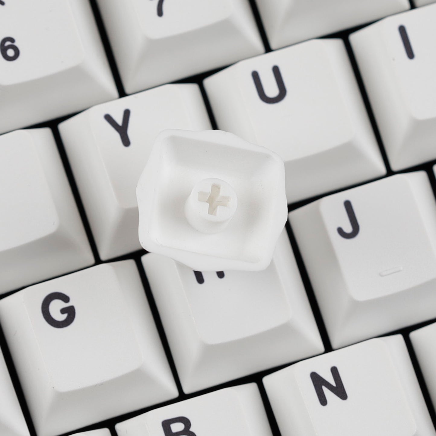 YMDK Ghost Cute Resin Keycap Novelty Artisan 1u ESC Key Custom Handmade Keycaps for MX Mechanical Keyboards