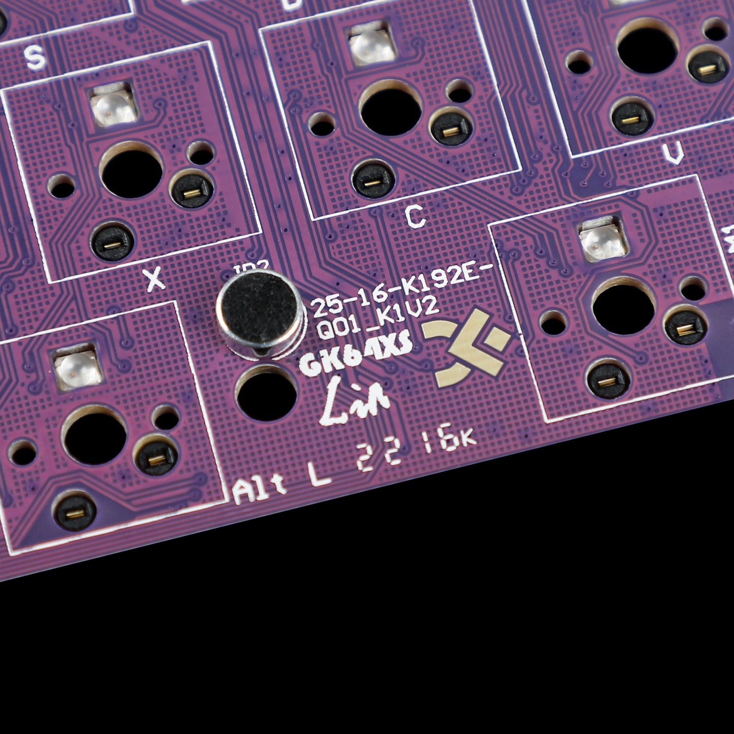 GK61 GK64 GK61XS GK64XS RGB Hot Swap PCB+Plate(Independent Driver/Bluetooth or wired)