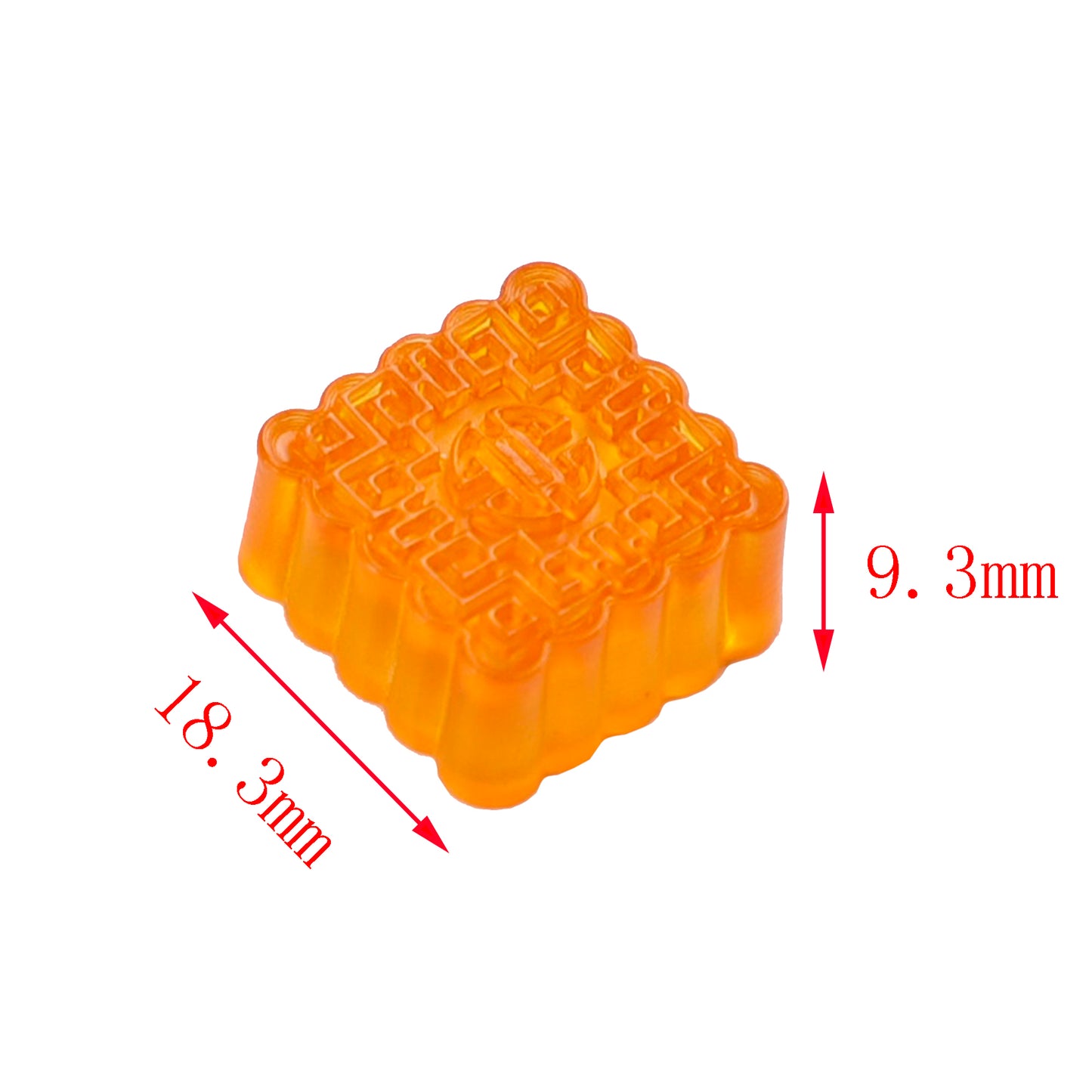 YMDK Mooncake Theme Food Keycap Resin Shine Through Personalized Cute Custom Keycaps for MX Mechanical Keyboards
