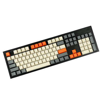 Carbon Miami PBT Double Shot Cherry Profile ANSI Backlit Keycaps for MX Mechanical Keyboard Melody 96 KBD75 68 61 87 104 Keychron(Only Keycap) (Carbon)