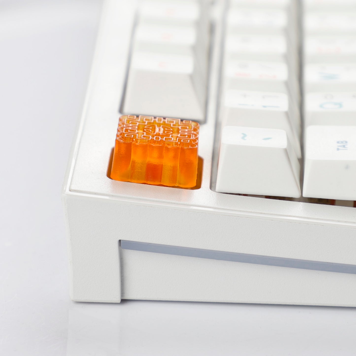 YMDK Mooncake Theme Food Keycap Resin Shine Through Personalized Cute Custom Keycaps for MX Mechanical Keyboards