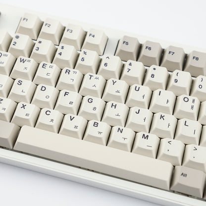 YMDK 161 Keys 9009 English Korean German QWERTZ Cherry Profile Dye Sub Top Print PBT Keycap for 61/68/87/98/104/108 Layout MX Mechanical Keyboard